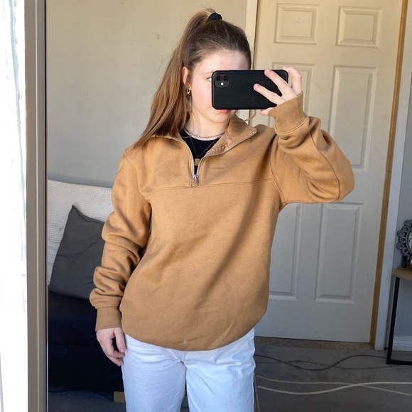 Brown H&M Half Zip - Picture 7 of 9